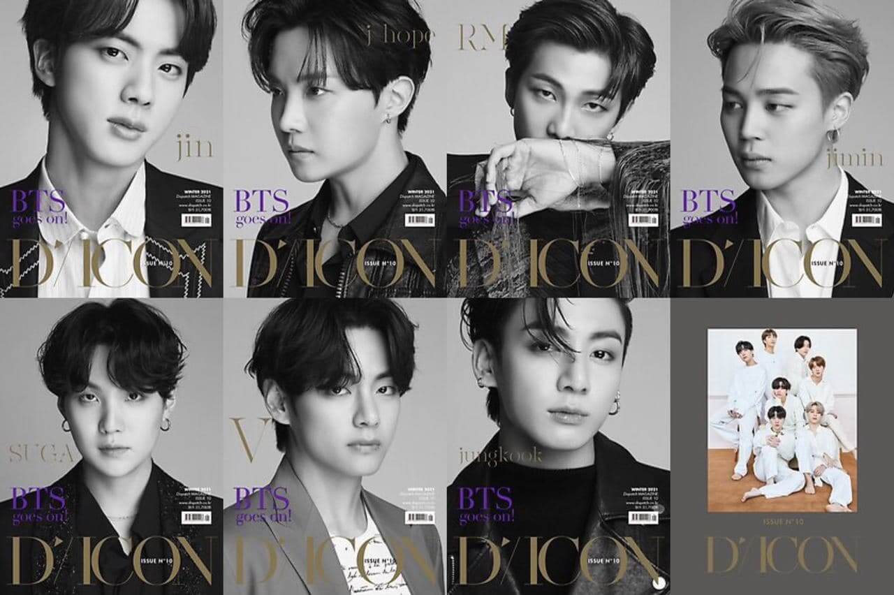 BTS — герои 10 выпуска журнала Dicon от Dispatch - 17 Декабря 2020